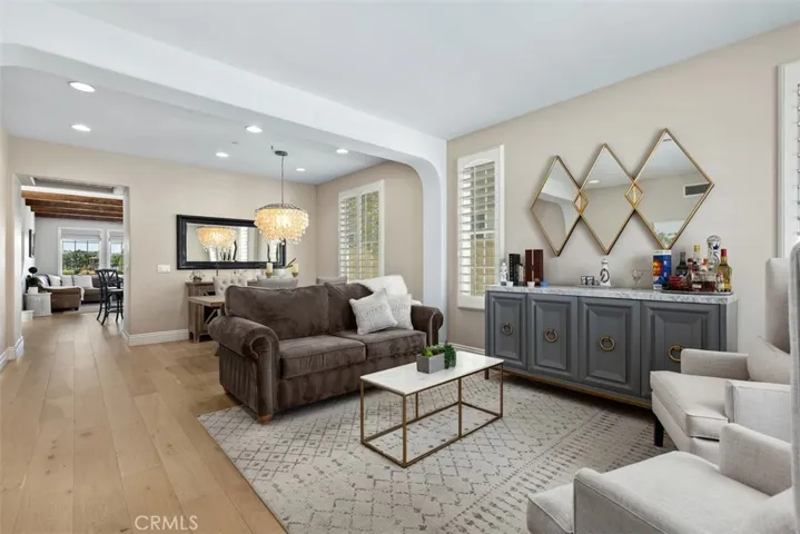 Gorgeous Entryway to Living Room and Dining area