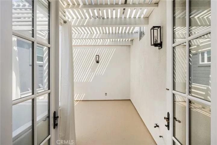 Patio off living room