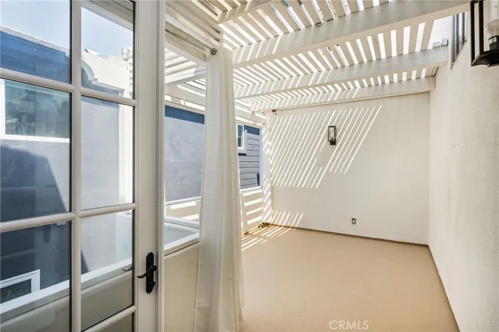 Patio off living room