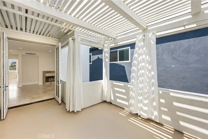 Patio off living room