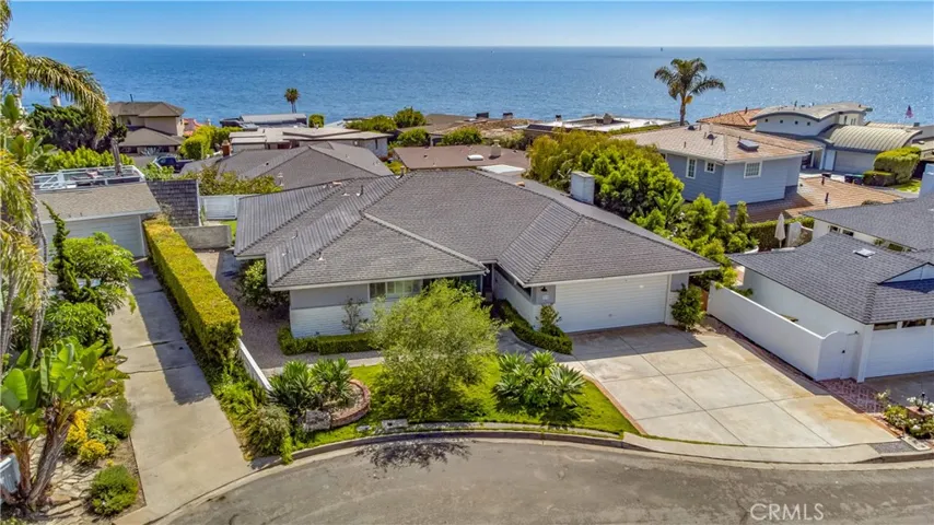 Aerial view of front of home.