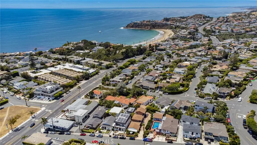 Aerial north view of Crescent bay