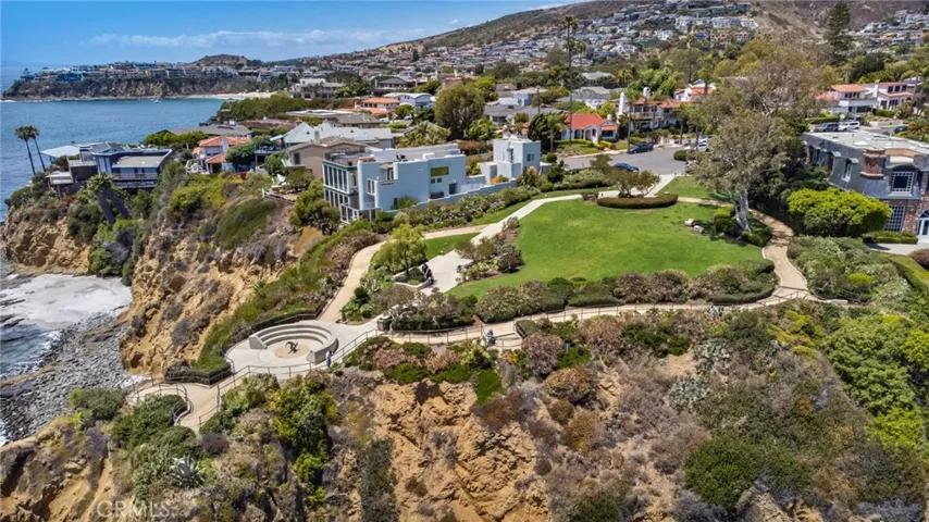 Aerial view of Crescent Bay
