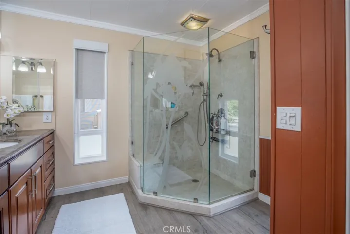 Master shower
