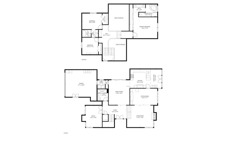 Floor plan for entire house