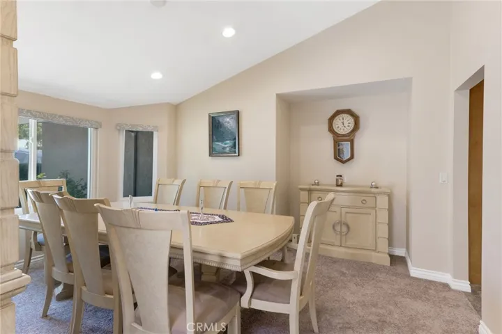 Dining Room With Vaulted Ceiling - Easily Convertible To A 4th Bedroom