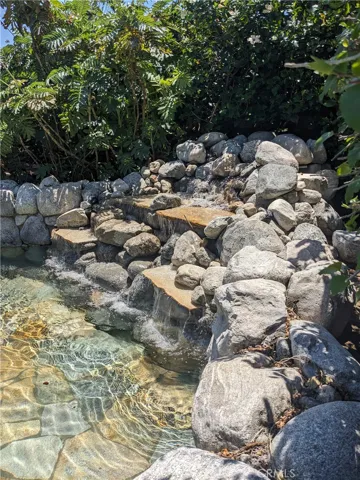 Close Up Waterfall Side View