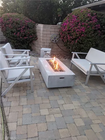 Night View Of Fire Pit