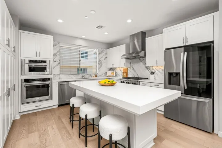 Top of the line appliances and appointments can be found in this kitchen.