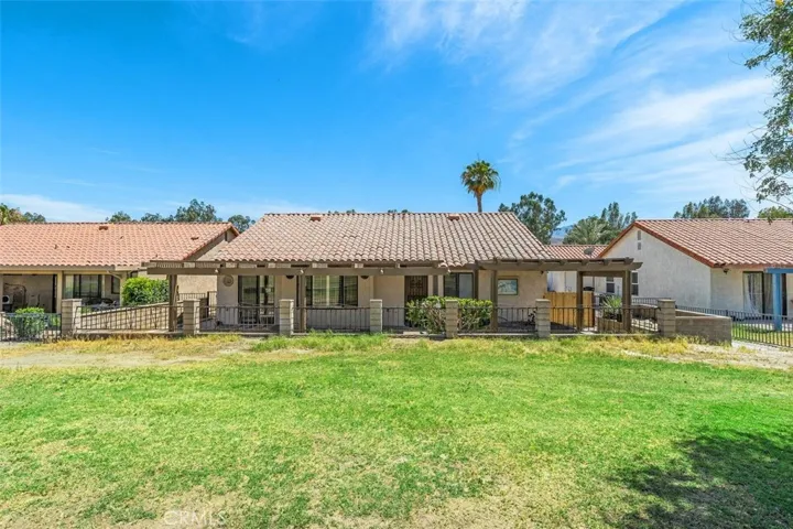Rear of property