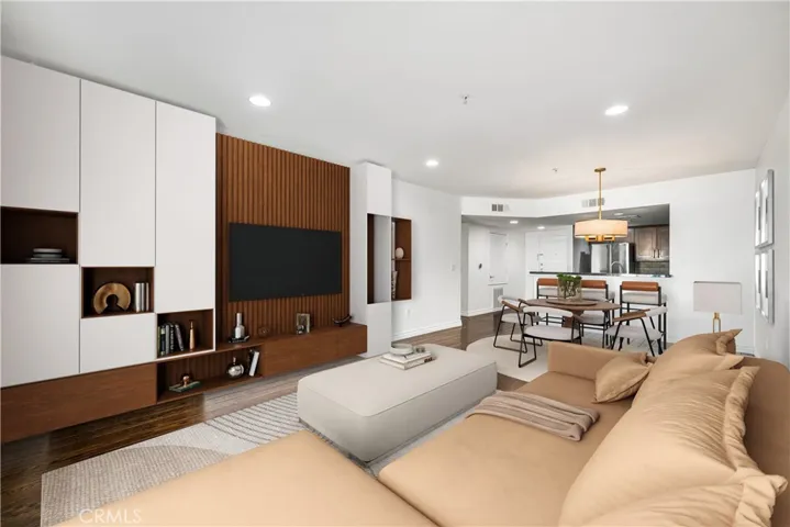 Living room- digitally staged