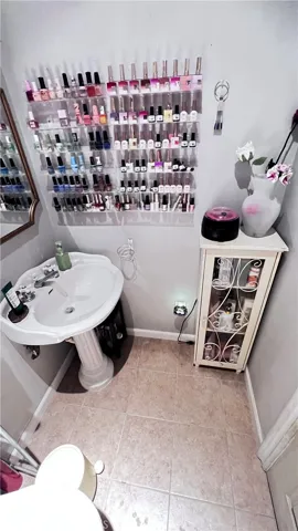 Permitted bonus room half bath.