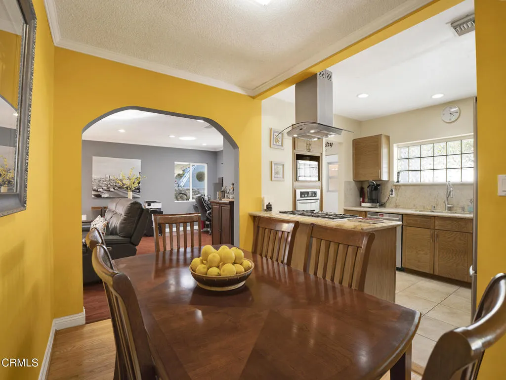Dining room, kitchen, family room