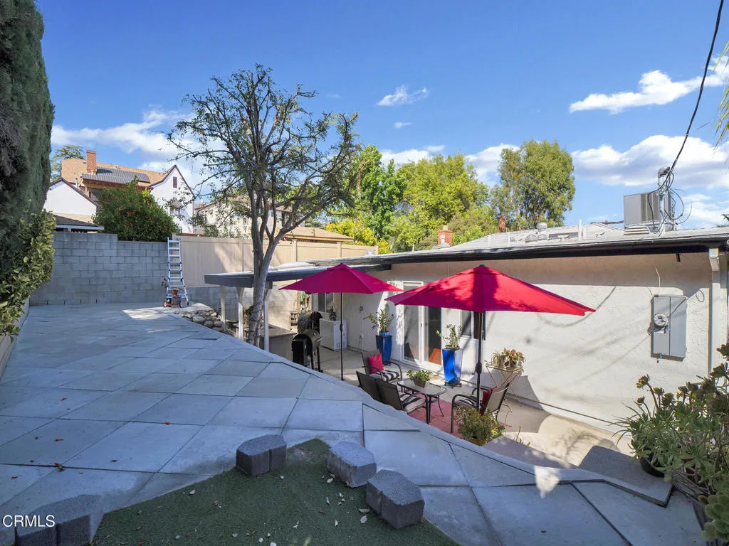 Terraced area
