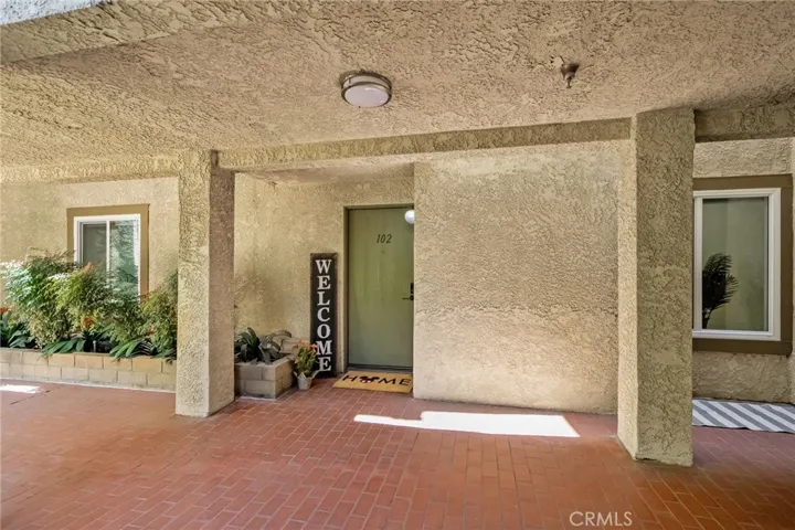Front door of unit