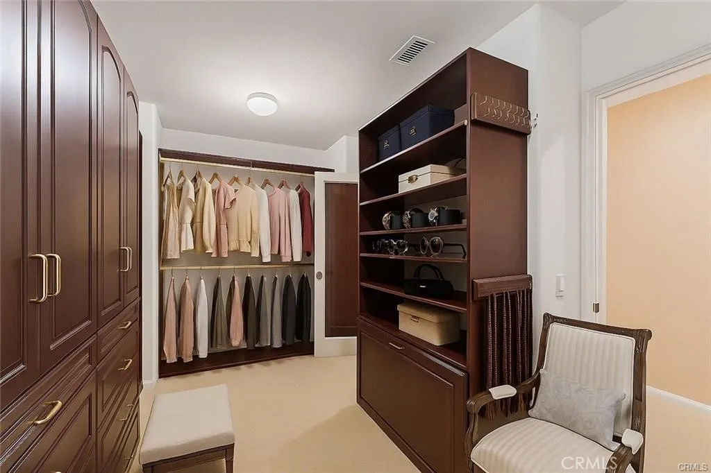Master Bedroom Walk-In Close - Virtually Staged