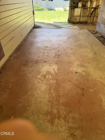 SLAB BY GARAGE...