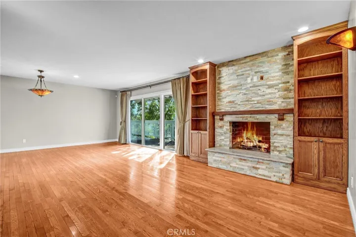 living room w slider to deck