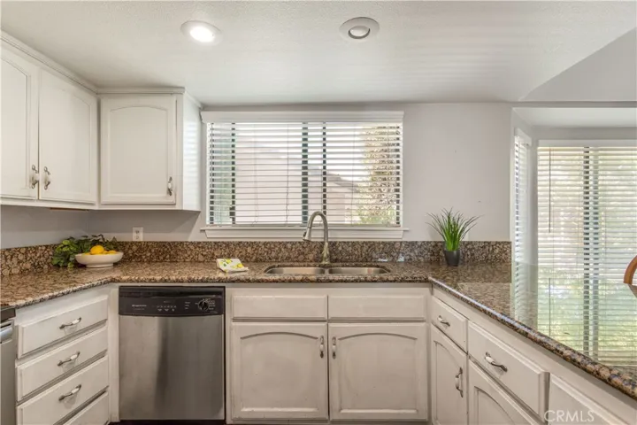 Kitchen with stainless steel appliances