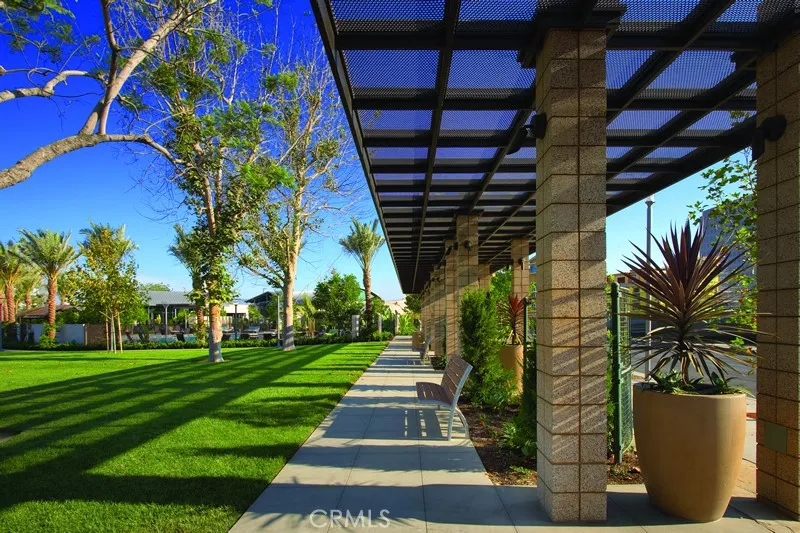 Lush palm lined community grounds creating a true Southern California resort atmosphere.