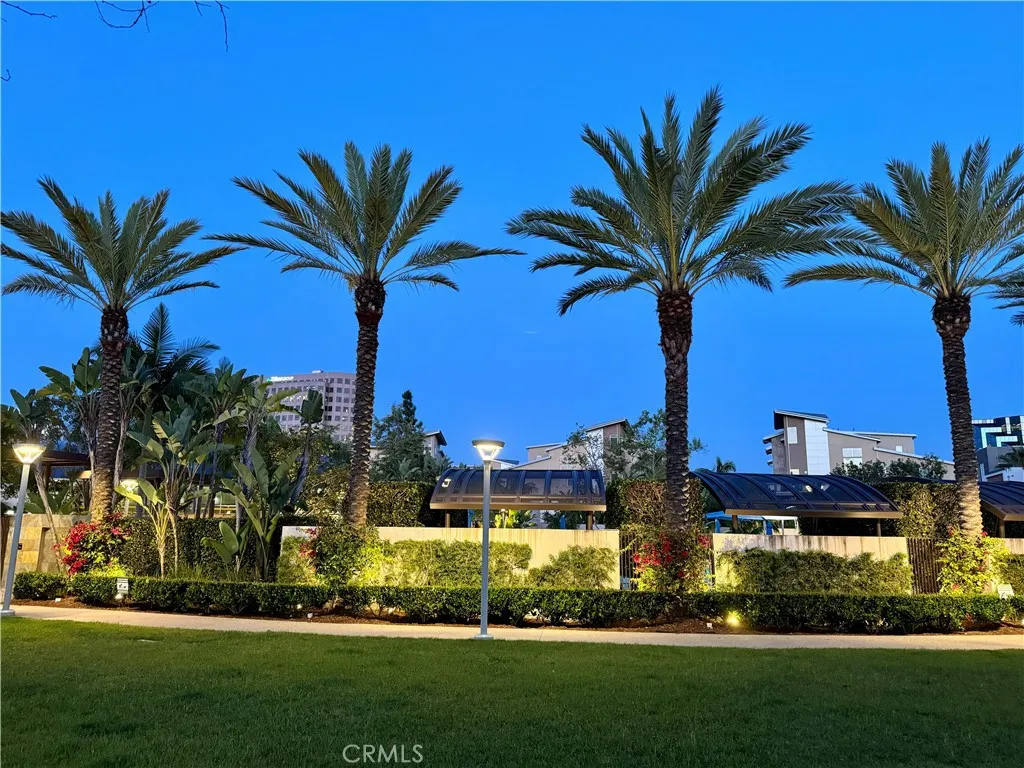Lush palm lined community grounds creating a true Southern California resort atmosphere.