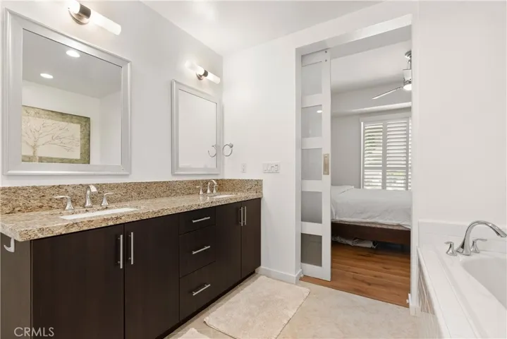 Bright and modern bathroom designed with clean lines and upscale details.