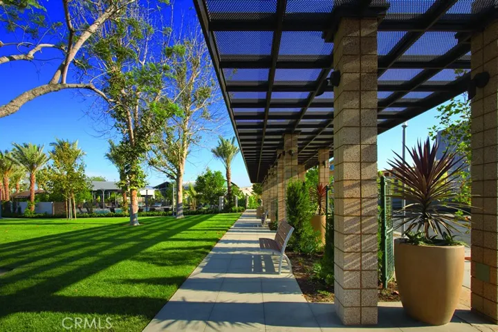 Lush palm lined community grounds creating a true Southern California resort atmosphere.