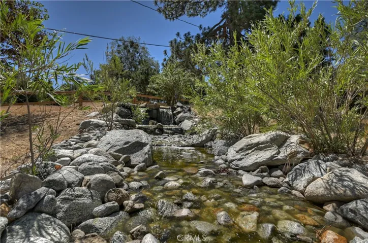 The creek from pond