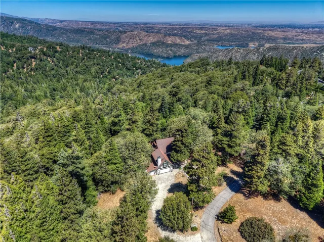 Ariel Shot with Silverwood Lake in the BackGround