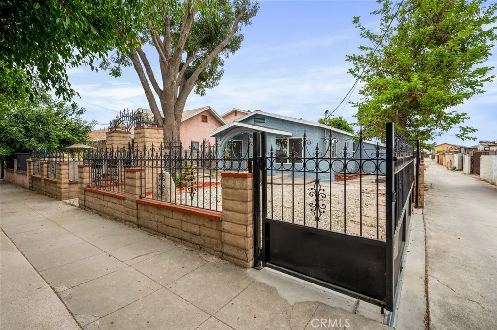 Gated parking entrance