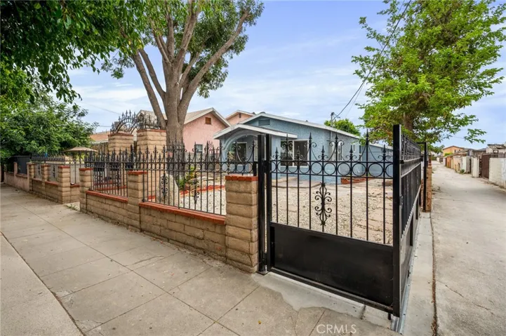 Gated parking entrance
