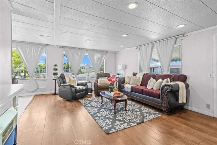Living room, upgraded flooring