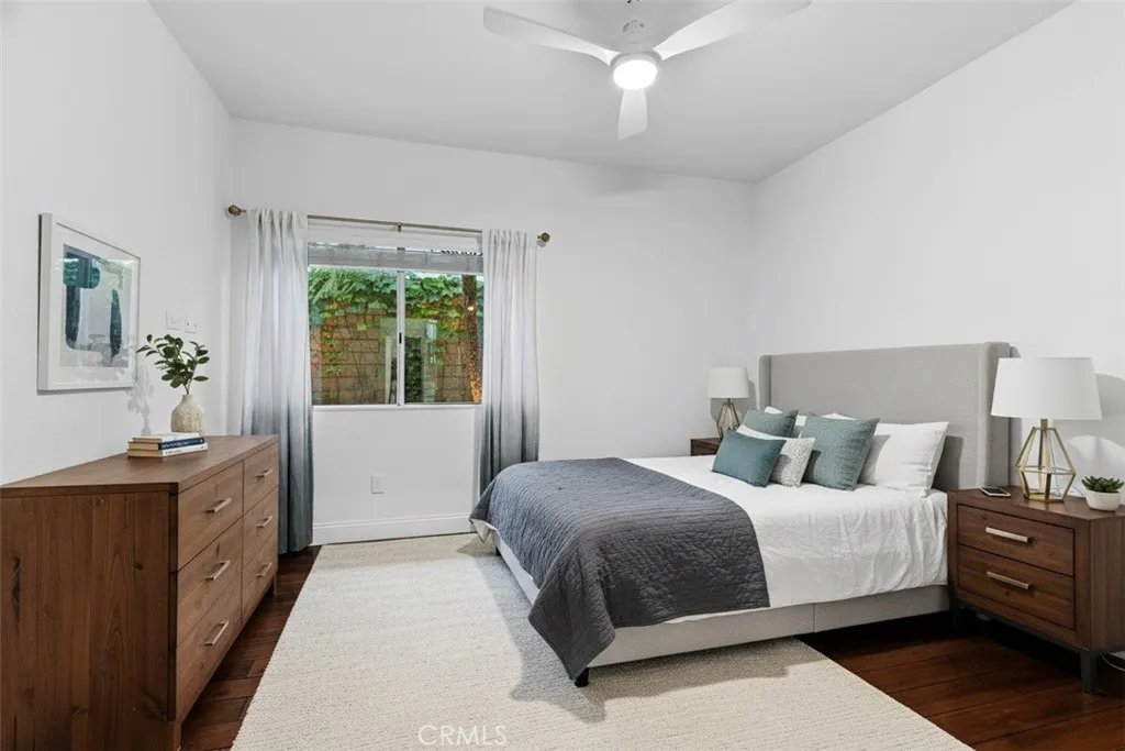 Virtually staged: Downstairs bedroom 1