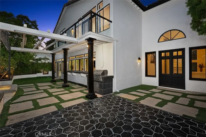 Low maintenance , high-end backyard