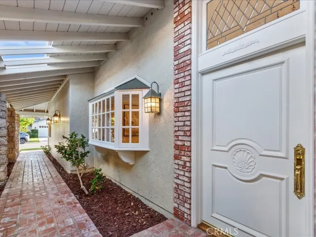 Front door and path to street