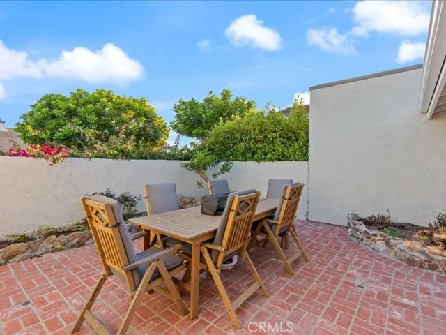 Courtyard dining area