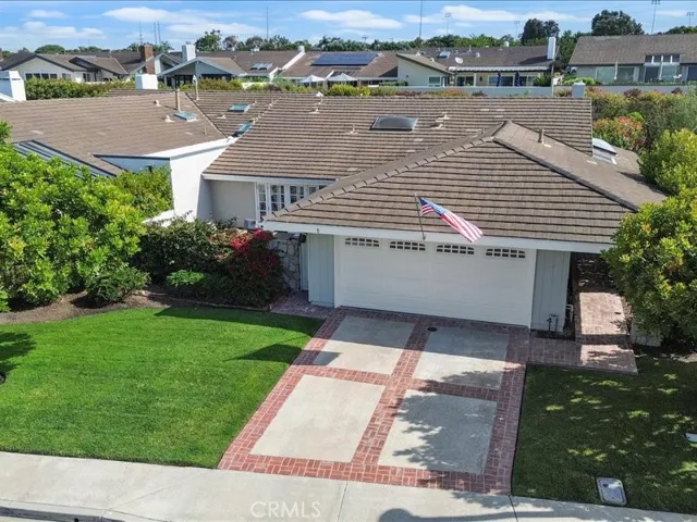 Front lawn and driveway