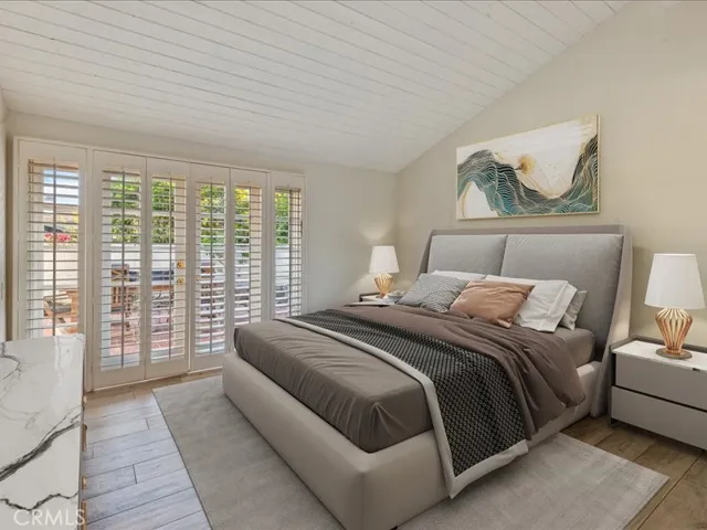 Secondary bedroom with front courtyard access
