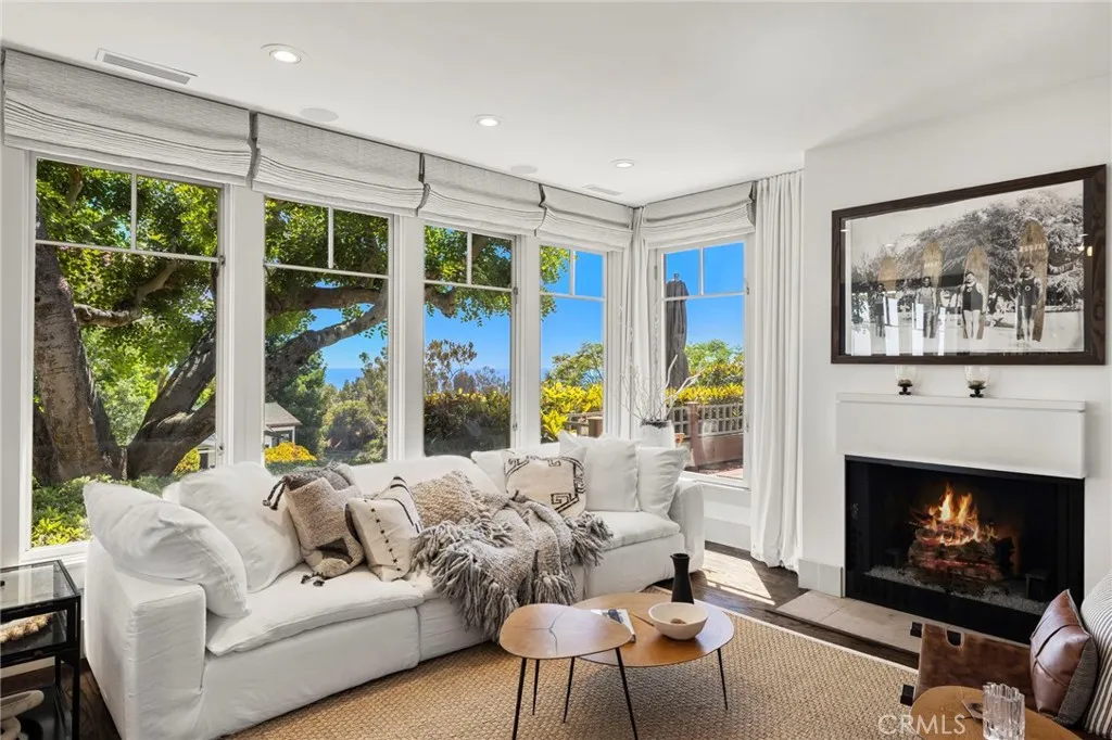 Ocean views from the formal living and dining rooms