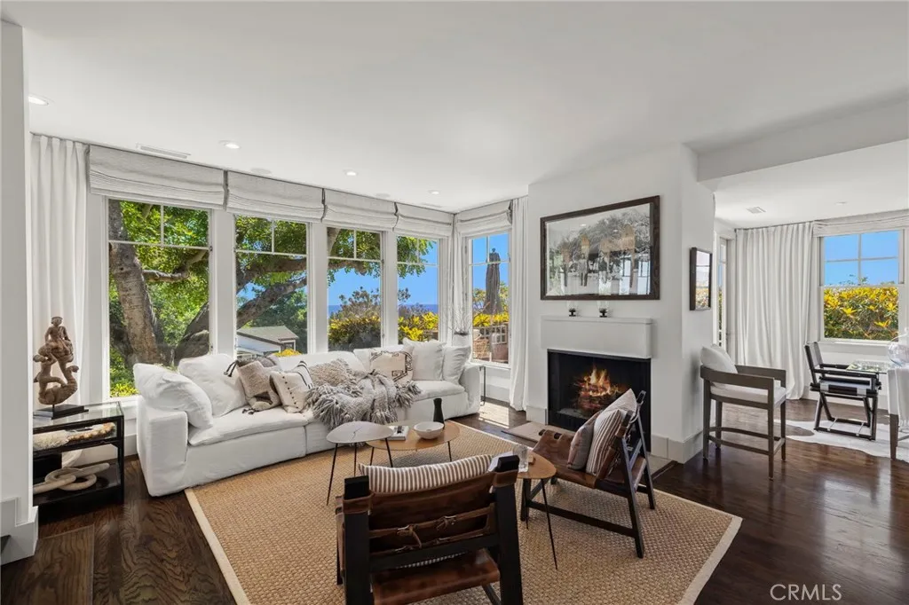 Ocean views from the formal living and dining rooms