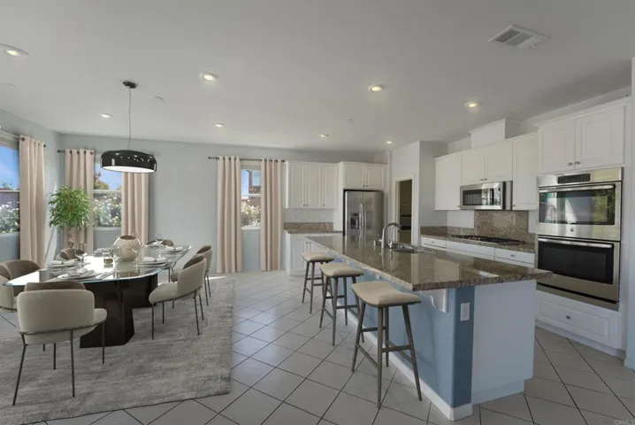 Virtually staged photo to help visualize the potential of the kitchen