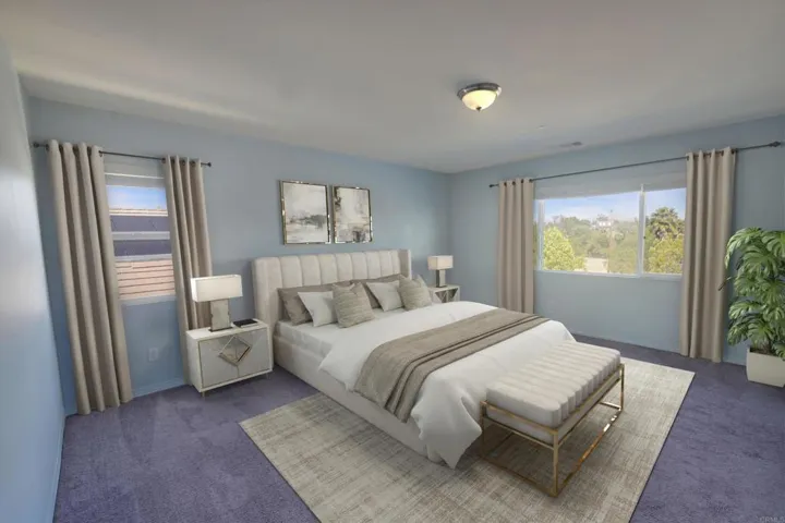 Virtually staged photo to help visualize the potential of the Second floor Master Suite