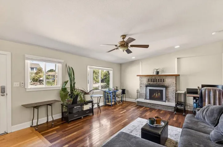 Ceiling fan and dual-pane windows