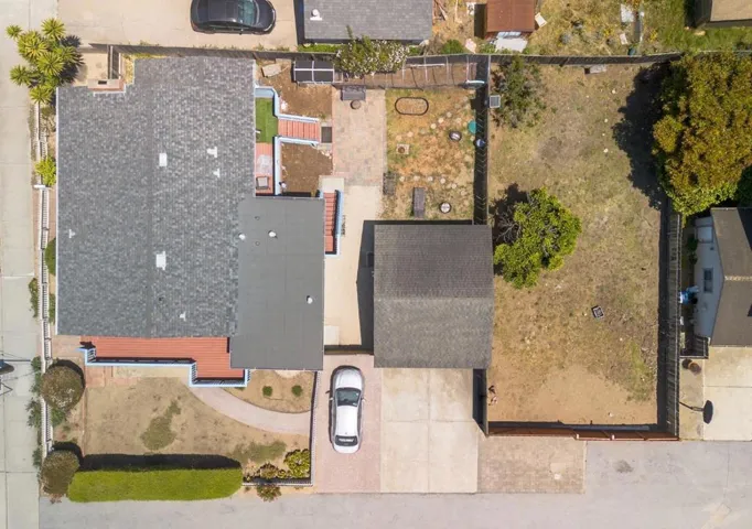 Overhead view of the entire lot