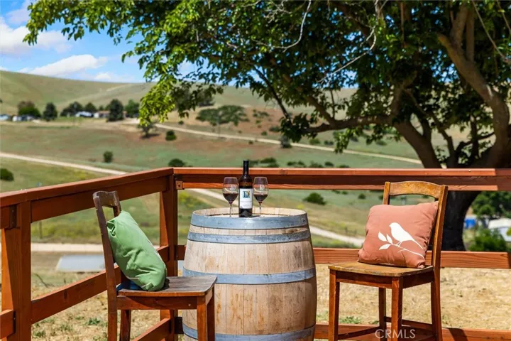Sip a glass of wine and enjoy the views