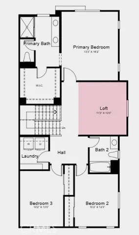Additional Highlights Include: Loft in place of secondary bedroom.