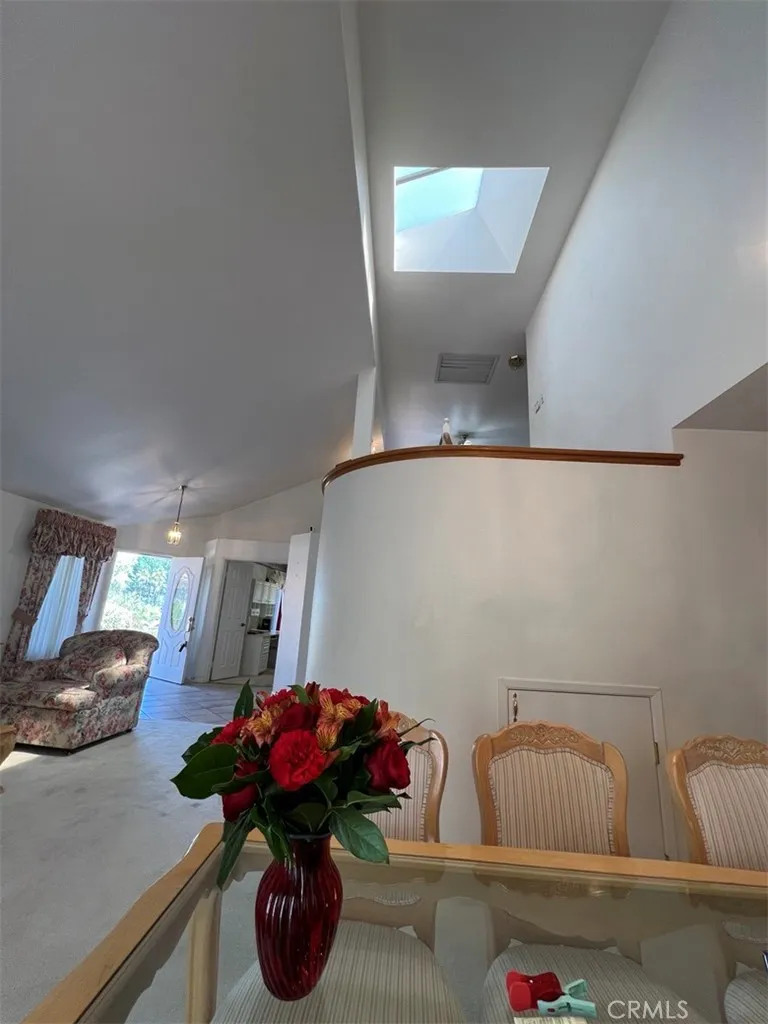 Large sky light with easy timer whole house fan.