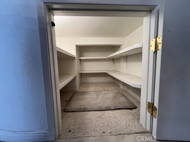 roomy storage in dining room
