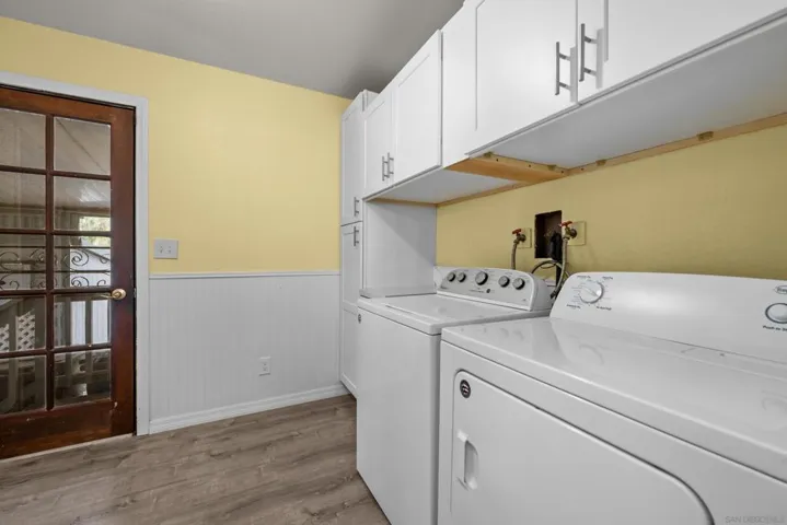 Indoor Laundry Room with Washer & Dryer