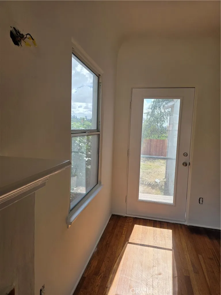 View to rear yard from Living Room
